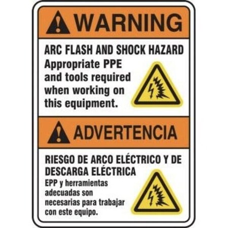 Accuform BILINGUAL Safety Sign  SPANISH SBMELC361VS SBMELC361VS